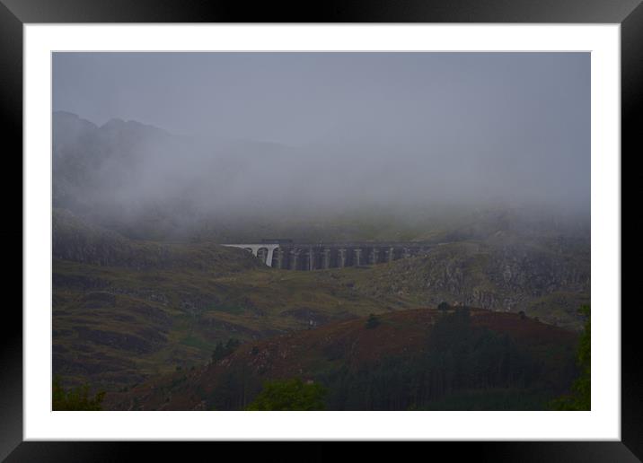 Fog Over The Stwlan Dam Framed Mounted Print by rawshutterbug 