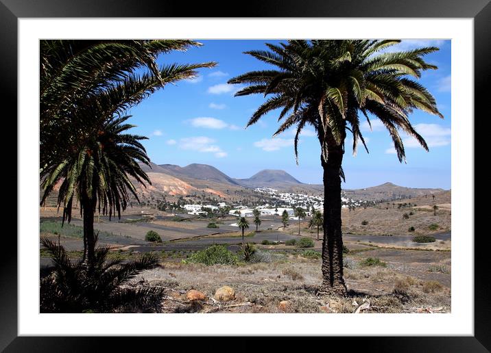 Haria - Valley of 1,000 palms Framed Mounted Print by Kevin McNeil