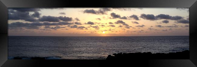 Sunset - Faro Pechiguera, Playa Blanca Framed Print by Kevin McNeil