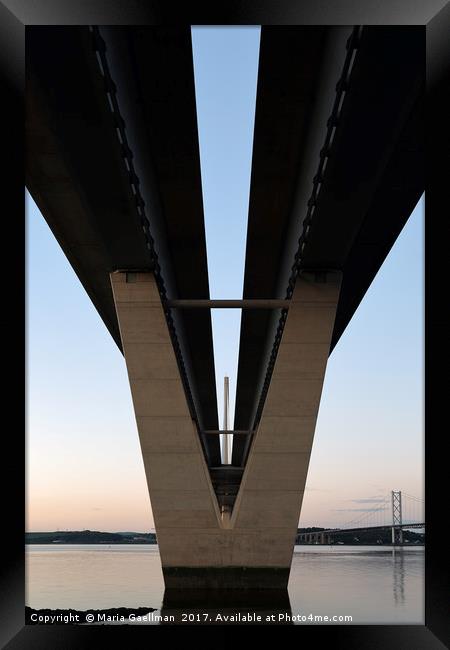 Under the Bridge Framed Print by Maria Gaellman