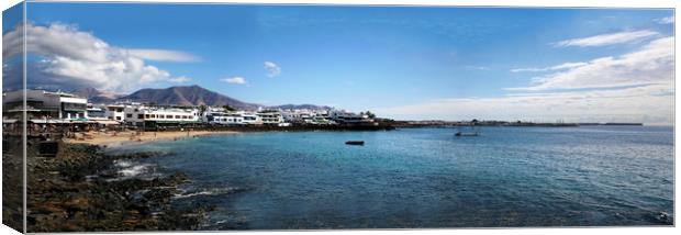 Playa Blanca to the East Canvas Print by Kevin McNeil