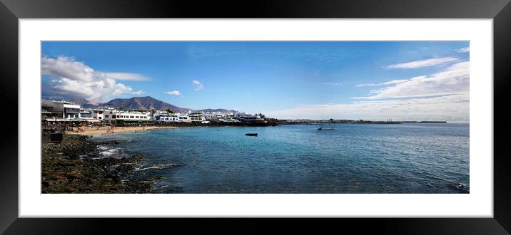 Playa Blanca to the East Framed Mounted Print by Kevin McNeil