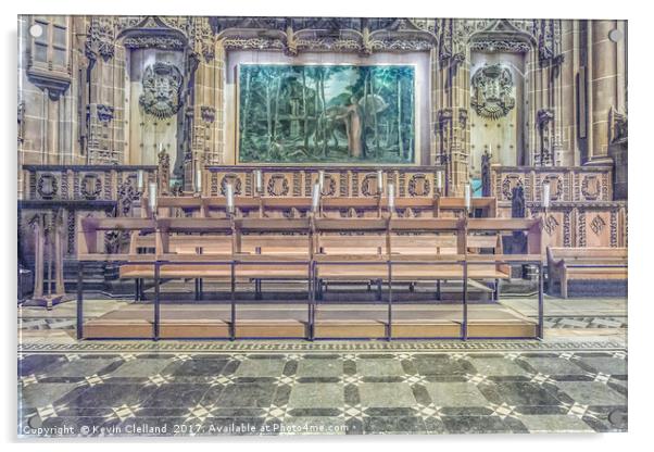 Liverpool Anglican Cathedral Acrylic by Kevin Clelland