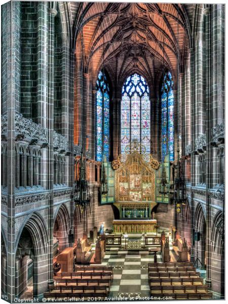 Liverpool Anglican Cather Canvas Print by Kevin Clelland
