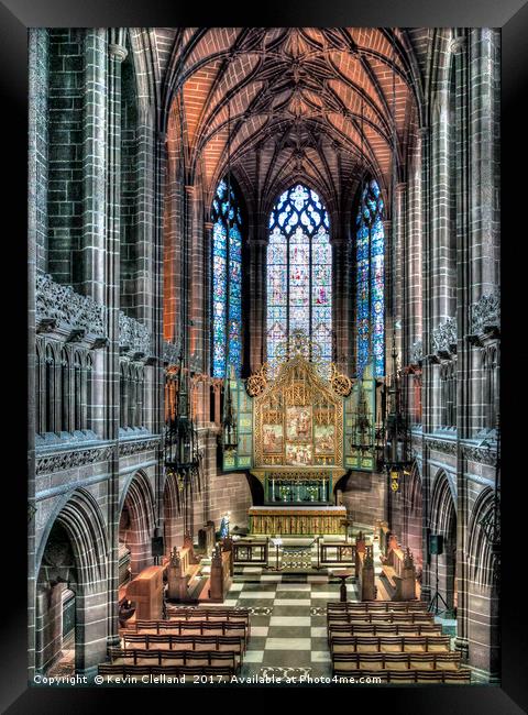 Liverpool Anglican Cather Framed Print by Kevin Clelland