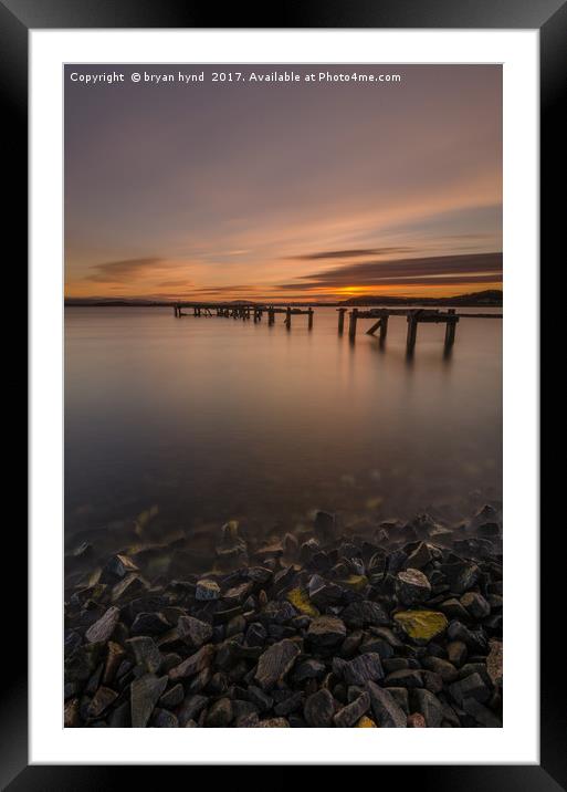 Aberdout at Sunset Framed Mounted Print by bryan hynd
