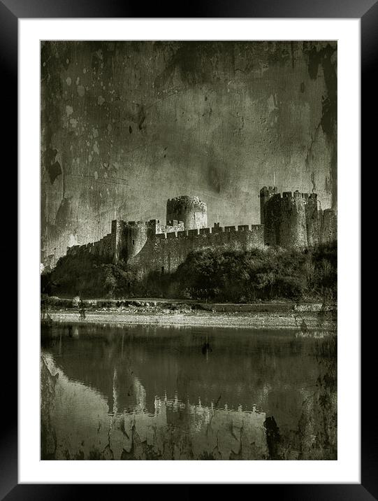 Pembroke Castle Framed Mounted Print by Mark Robson