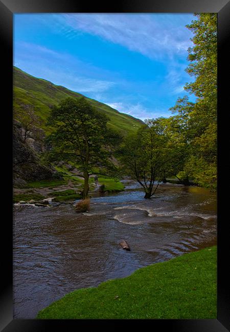 Dovedale Framed Print by peter tachauer