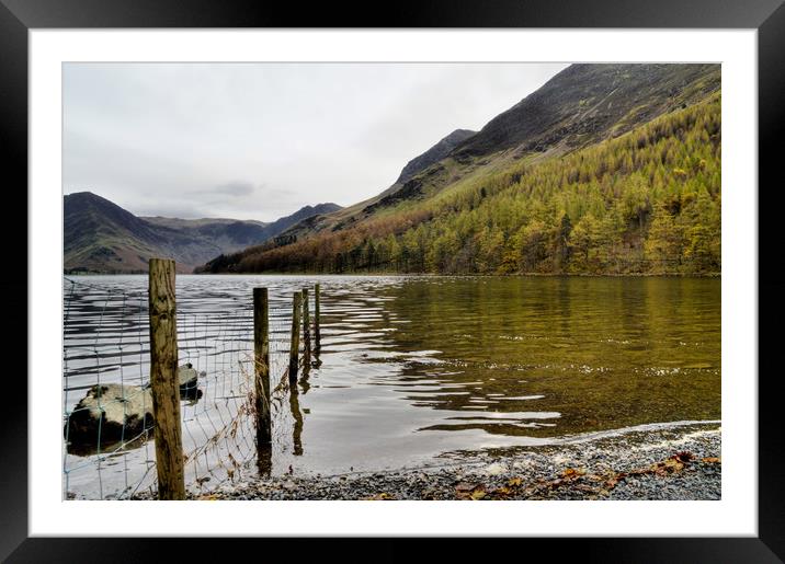 Buttermere in Autumn Framed Mounted Print by Sarah Couzens