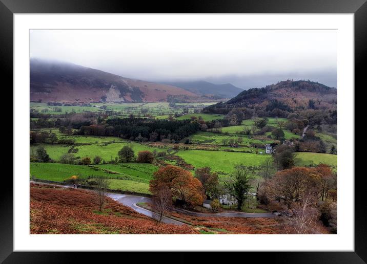View from Catbells Framed Mounted Print by Sarah Couzens
