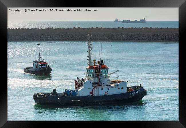 Tugboat Tafraout Framed Print by Mary Fletcher