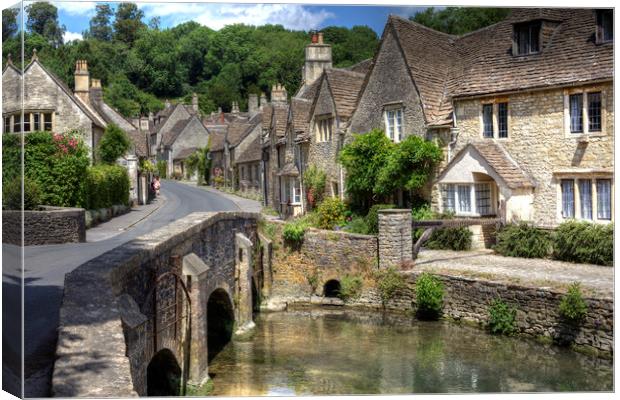 Castle Coombe Wiltshire Canvas Print by John Hall