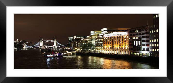 Tower Bridge Framed Mounted Print by peter tachauer