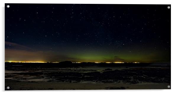 Aurora Borealis North Berwick Acrylic by Alan Whyte