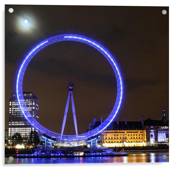 London Eye Acrylic by peter tachauer