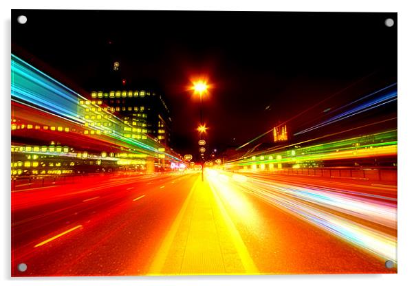 Light Trails Acrylic by peter tachauer