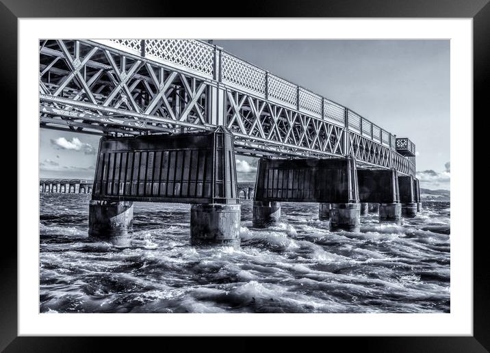 Dundee Rail Bridge Framed Mounted Print by Dundee Photography