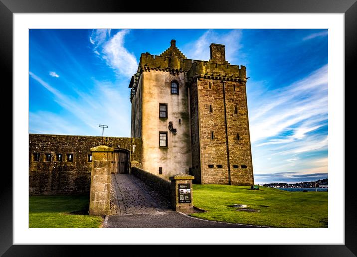 Broughty ferry Castle Framed Mounted Print by Dundee Photography