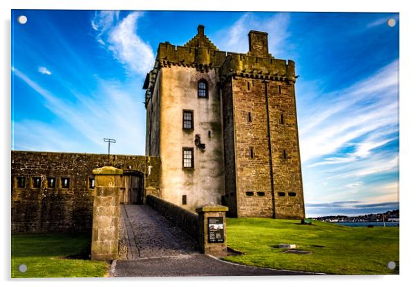 Broughty ferry Castle Acrylic by Dundee Photography