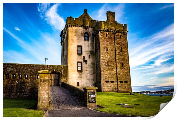 Broughty ferry Castle Print by Dundee Photography