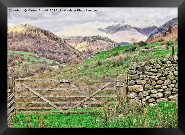 Lake District Mountains Framed Print by Martyn Arnold