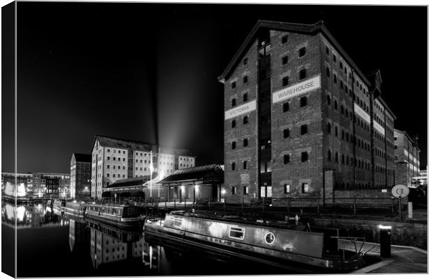Gloucester Quay, Victoria Warehouse Canvas Print by Dean Merry