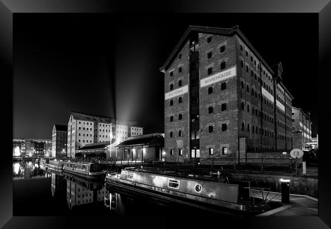 Gloucester Quay, Victoria Warehouse Framed Print by Dean Merry