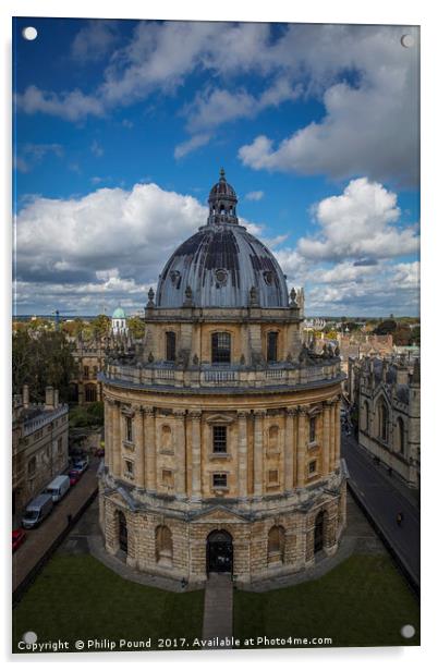Bodleian Library in Oxford Acrylic by Philip Pound