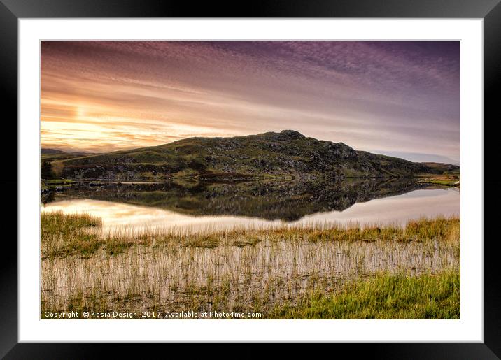 Early Morning Serenity on Loch a' Bhaile Framed Mounted Print by Kasia Design