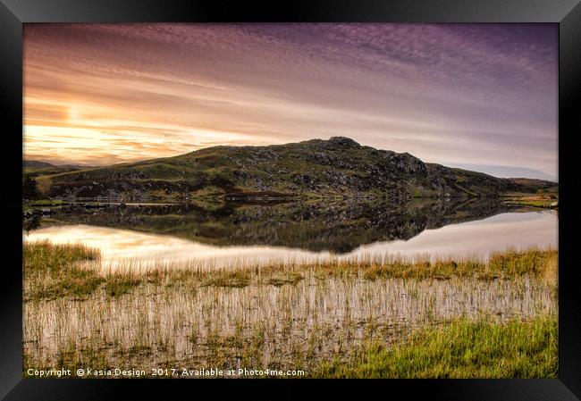 Early Morning Serenity on Loch a' Bhaile Framed Print by Kasia Design