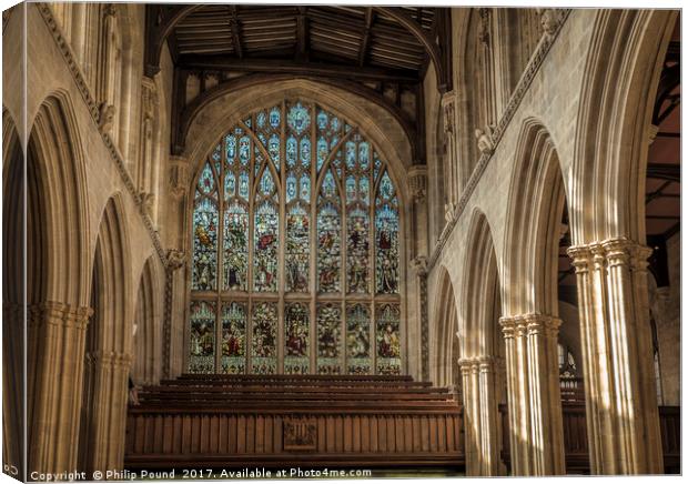 Interior of University Church Oxford Canvas Print by Philip Pound