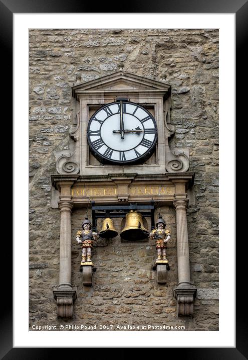 Carfax Clock Tower in Oxford Framed Mounted Print by Philip Pound