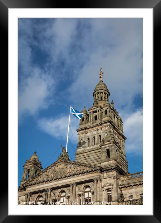 Glasgow City Centre Building Framed Mounted Print by Philip Pound