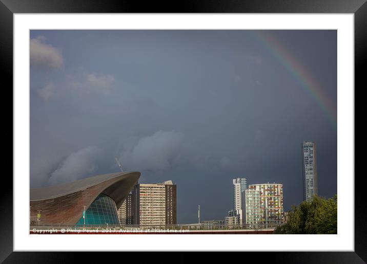 London Aquatics Centre  Framed Mounted Print by Philip Pound