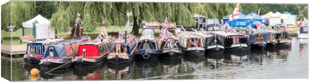 Barges On The Avon Canvas Print by Alan Whyte