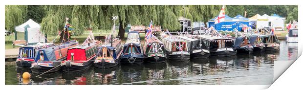 Barges On The Avon Print by Alan Whyte