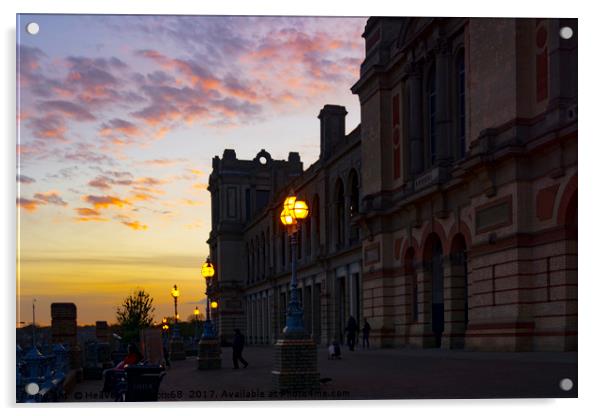 Alexandra palace London sunset Acrylic by Heaven's Gift xxx68
