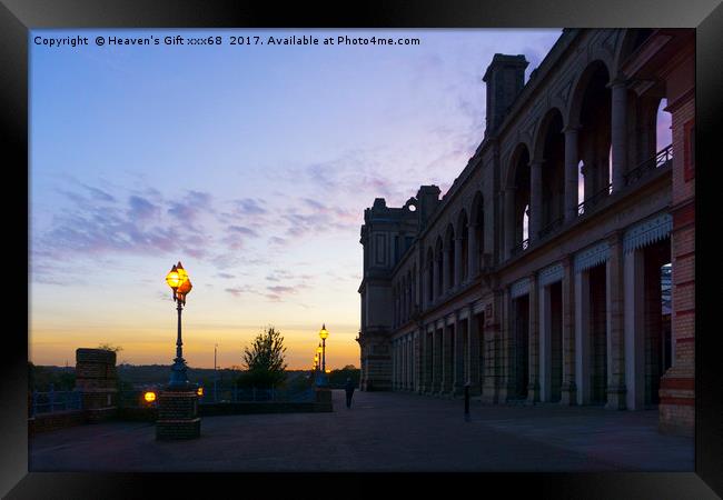 Alexandra palace London sunset in the autumn 2017 Framed Print by Heaven's Gift xxx68