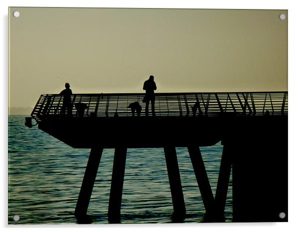 Pier Silhouette Acrylic by peter tachauer