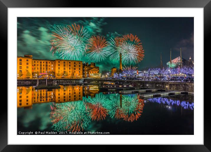 Liverpool River Of Light Framed Mounted Print by Paul Madden