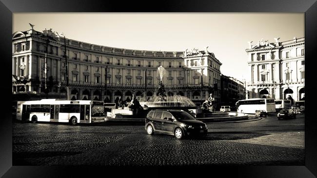 Piazza della Repubblica, Rome, Italy Framed Print by Larisa Siverina