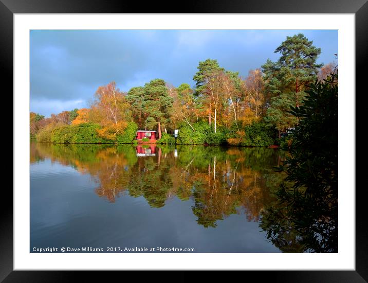 Lake Reflections                        Framed Mounted Print by Dave Williams