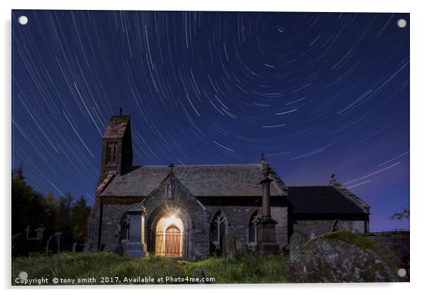 Saint Gwynno Church Acrylic by tony smith
