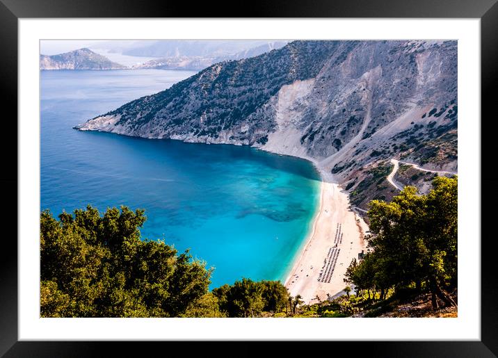Captain Correli's Beach Framed Mounted Print by Naylor's Photography