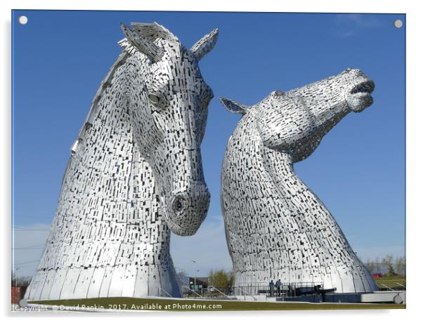 The Kelpies sculptures in Falkirk  Acrylic by Photogold Prints