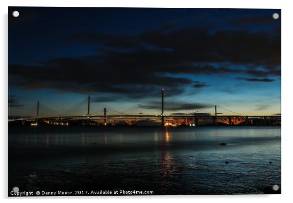 The Three Bridges Acrylic by Danny Moore