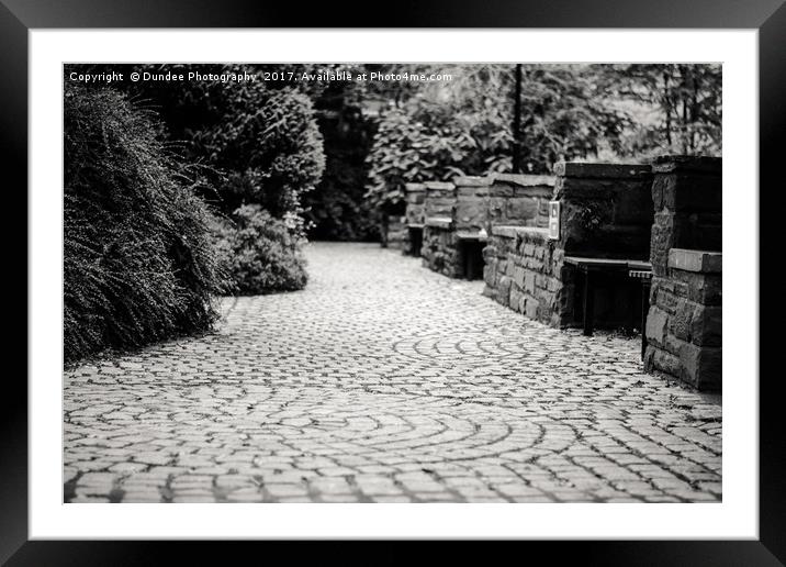 Granite cobbles  Framed Mounted Print by Dundee Photography