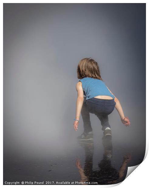 Girl in the Fog Print by Philip Pound