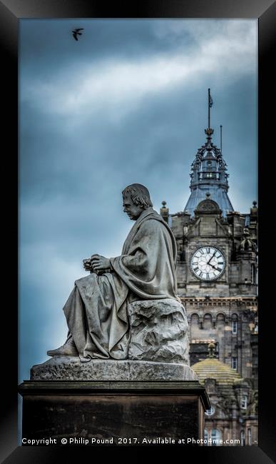 Scott Statue in Edinburgh Framed Print by Philip Pound
