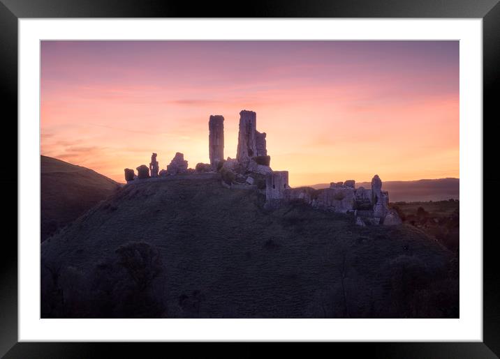 Dawn Colours Framed Mounted Print by Chris Frost